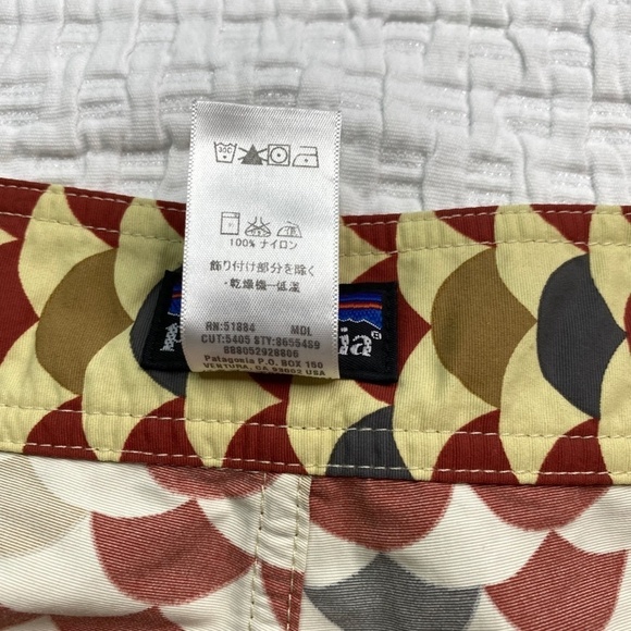 Patagonia Board Shorts Mens 35 Floral Swimming Summer Surfing Multicolor Nylon - Picture 6 of 14